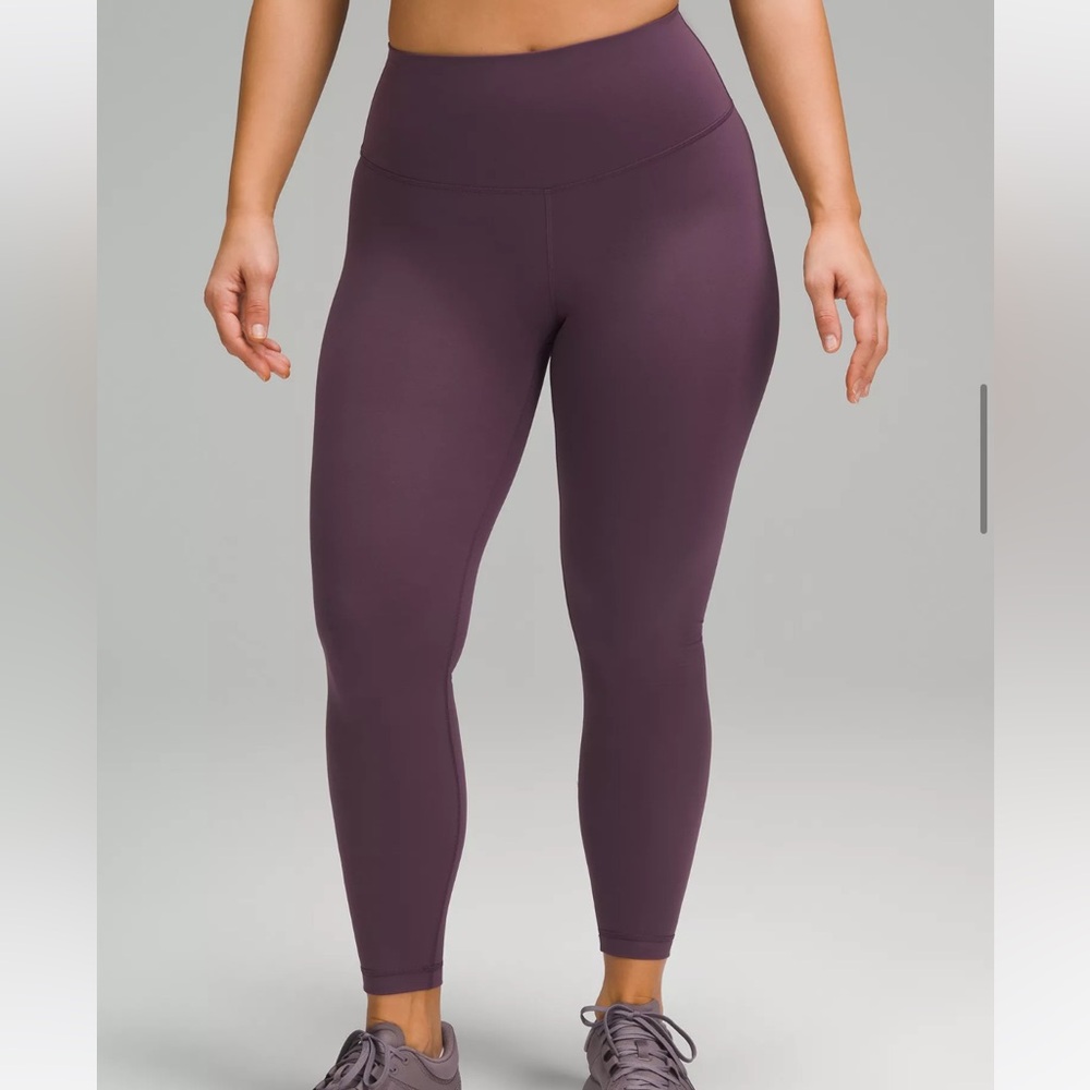 Wunder train contour fit high rise 25” in grape thistle